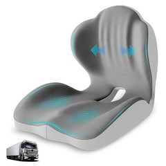 Serdyes Seat Cushion Lumbar Support Pillow For Truck Driver Memory Foam Chair