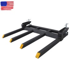 42″ Universal 2500lbs Clamp on Heavy Debris Fork For Tractor Skid Steer Buckets