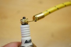 Yellow Black Cloth Copper Spark Plug Wire Set w/ Thumb Screws Fits John Deere BW