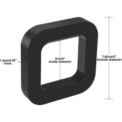 5PCS 2″ Hitch Receiver Silencer Pad Noise Eliminator for Any 2″ Trailer Hitch