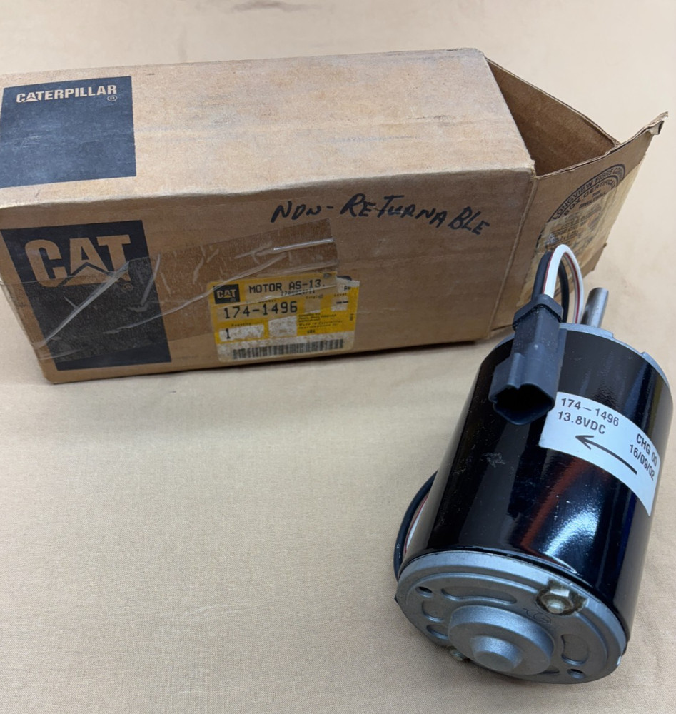 CAT 174-1496 A/C Blower Motor 12V Caterpillar Replacement Part Heavy Equipment