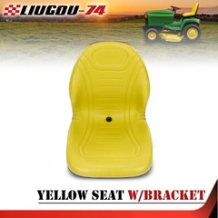 Yellow High Back Seat AM879503 Fit For John Deere 4100 4115 425 445 455 Tractor