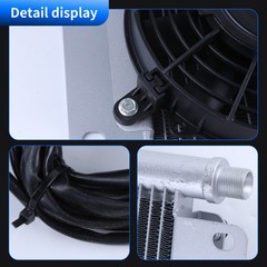 AGT Radiator Plus Hydraulic Oil Cooler Fan H12/QH12 Mini Excavator Attachment