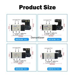 AirTAC 12V 24V 110V 220V Pneumatic Electric Solenoid Air Valve 5 Way 2 Position