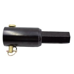 Auger Adapter Conversion 2 inch female Round to 2″ Male Hex Heavy Duty