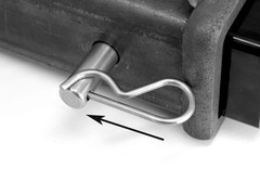 5/8 Inches Diameter Stainless Steel Trailer Hitch Pin Keeper Grip Clip Kit Fi…