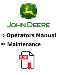 John Deere X500 Multi-Terrain Tractor Owners Operators Manual OMM157372 PDF USB