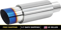 15″ Universal Stainless Steel Car Exhaust Muffler Tips – Exhaust Pipe Upgrade