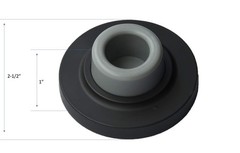 QCAA Heavy Solid Metal Wall Mount Concave Door 2 Pack, Oil Rubbed Bronze