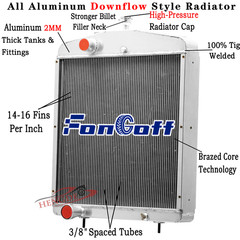 4 Row 70mm Radiator For Case 2390 2394 2590 2594 3294 3394 A147140 A184365 MT
