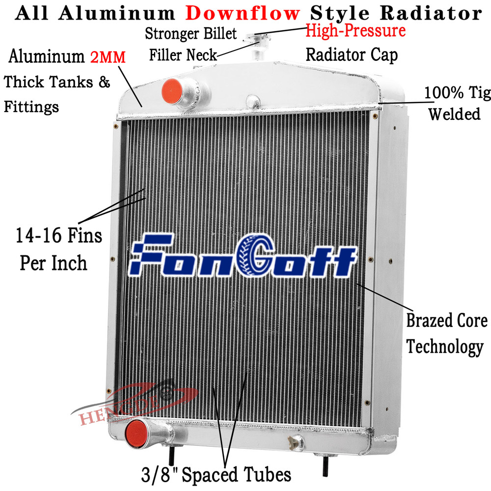 4 Row 70mm Radiator For Case 2390 2394 2590 2594 3294 3394 A147140 A184365 MT