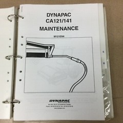 Dynapac CA-121D COMPACTOR PARTS BOOK CATALOG OPERATION MAINTENANCE MANUAL GUIDE