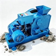 Electric Jaw Crusher Ore Rock Stone Crushing Machine 220V 500-3000Kg/h 680RPM