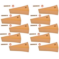 10x 1U3202 Bucket Teeth w/ Pins 8E6208 Retainers 8E6209 Fits for CAT J200 Series
