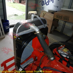 3 Row Aluminum Radiator For Ford Tractor 9N 8N 2N Model 8N8005 AR2018 w/Cap