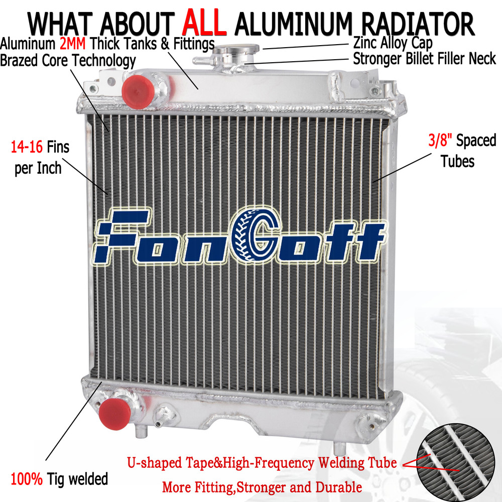 Aluminum Tractor Radiator For Kubota Model B7300 #6C090-58502 Fongoff