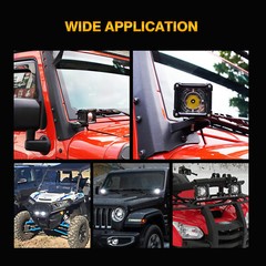 AUXBEAM 3″ LED Work Lights Bar Pod for John Deere Case IH Tractor 9400 9400 9410