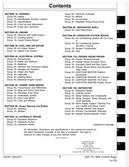 4 Service Manual JOHN DEERE 9400 9500 9600 COMBINES TM1401 TM1402 Diagnosis Test