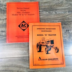 Allis Chalmers Model B Tractor Service Operators Owners Manuals Repair Shop AC