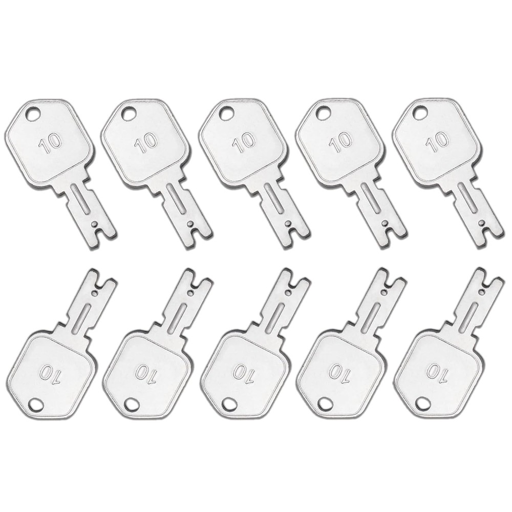10 Pcs 166 Forklift Key Hyster Heavy Equipment Keys for Clark Yale Hyster Kom