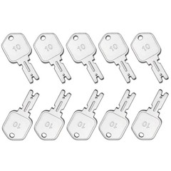10 Pcs 166 Forklift Key Hyster Heavy Equipment Keys for Clark Yale Hyster Kom