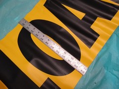 New Oversize Load Banner 12×72″ / CV-104, Yellow & Black