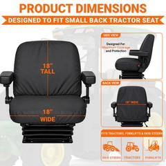 Original Jay’s Equipment Tractor Seat Cover – Vinyl – Made in USA