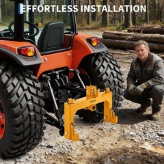 Quick Hitch 3 Point With 2″ Receiver For CAT 1 Tractor 5-Level Adjustable Bolt