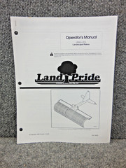 OEM Factory Land Pride LR05 LR15 Landscape Rake Operator’s Manual