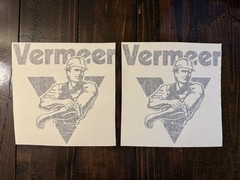 Vermeer Diggin Dutchman Decals 8” (Set 2) Sticker Black Wood Chipper Equipment