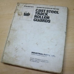 Caterpillar Tractor Cast Steel Track Roller Guards INDUSTRIAL Parts Manual Book