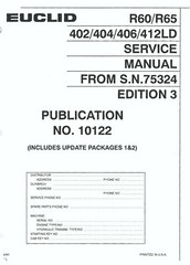 Euclid R60/R65 402/404/406/412LD Series Service Manual