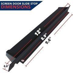 Durable Black OEM Slider Handle Stop Replacement 12 Inch Track Easy Install New