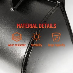 15Gal Flat Tooth Backhoe Bucket w/Pin, Carbon Steel Excavator Attachment for San