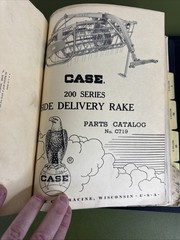 JI Case IH MR-2A + MR-5 Mower Parts Catalog Manuals, + Case 200 Rake C719 + RK1