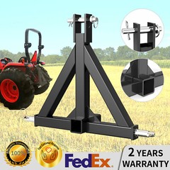 Category 1 Tractor 3 Point Hitch Receiver Tow Drawbar Heavy Duty Tube Steel
