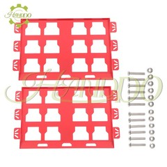 2PCS Mounting Plate 100 Lbs with Powder Coat, for Tool Storage Full Plate Red