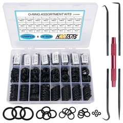 Complete 1200Pcs Nitrile O-Ring Kit – Versatile 24 Size Set for Leak Prevention