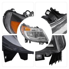 Halogen DRL Headlight 2014-2022 Ram ProMaster 1500 2500 3500 RH w/ Bulbs