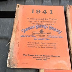 Lot 1939 1940 1941 Timken Roller Bearing Parts Catalog Car Truck Bus Originals