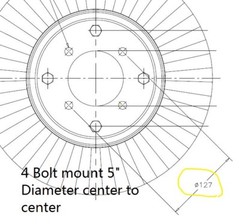 Dirt Dog Laminated Tailwheel wheel Hub with 1″ Bushings (15-033)