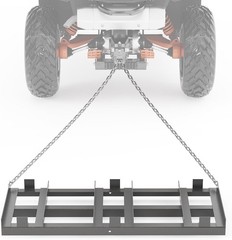 72in Drag Harrow 6 ft Heavy Duty Tow Behind Drag Harrow Driveway Grader Rake