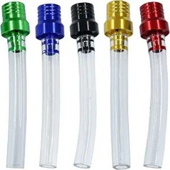 5 Pack Gas Cap, Two-way Breather Tube Vent Ho Color: blue+red+black+gold+green