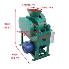 Open Box! Double Roller Crusher for Coal Stone Crushing Milling Machine 220V