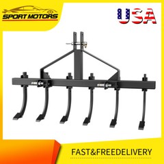 Chisel Plow Scarifier Detachable Cultivator W/6 Shanks for CAT-0 and CAT-1