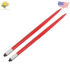 2 Pack 39″ 3000lbs Square Hay Bale Spear Wide Tine Spike Skid Conus For Tractor