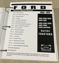 4500 Ford Tractor Technical Service Shop Repair Manual HUGE 948pgs COLOR charts