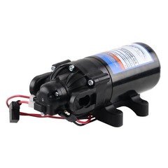 Everflo EF2200-QA-BOX 2.2GPM 12V Diaphragm Pump-Quick Attach 2.2 GPM, Black