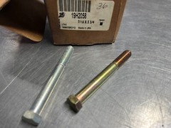 19H2058 GENUINE OEM John Deere BOLT 7/16 x 3-3/4 In Both Silver and Gold