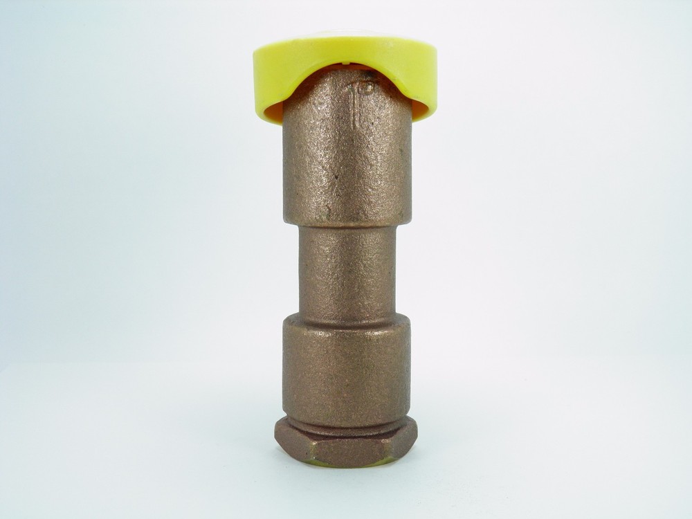 1″ BRASS QUICK COUPLER VALVE WITH HIGH VIS COVER #44 RAIN BIRD/BUCKNER AND MOR